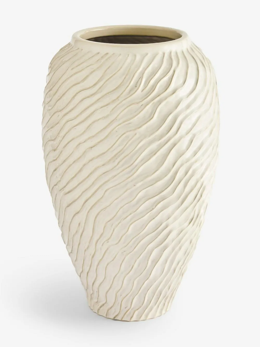 Next Natural Ceramic Fairford Textured Extra Large Vase^ Vases