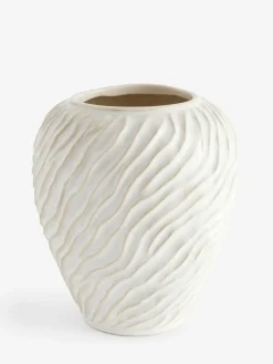 Next Natural Ceramic Fairford Textured Medium Vase^ Vases