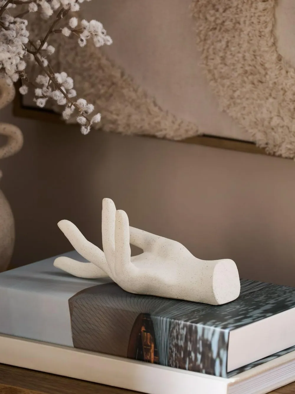 Hot Next Natural Ceramic Hand Trinket Dish Ring Holder