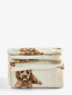 Clearance Next Natural Charlie the Cockapoo Fleece Throw