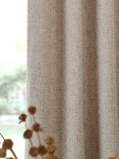 Next Chunky Marl Textured Eyelet Lined Curtains^ Curtains & Blinds