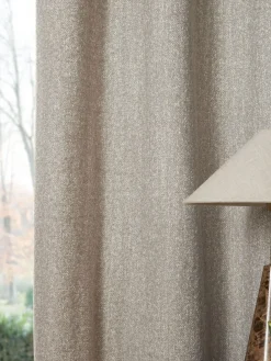 New Next Natural Cosy Texture Super Thermal Eyelet Curtains