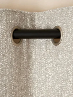 New Next Natural Cosy Texture Super Thermal Eyelet Curtains