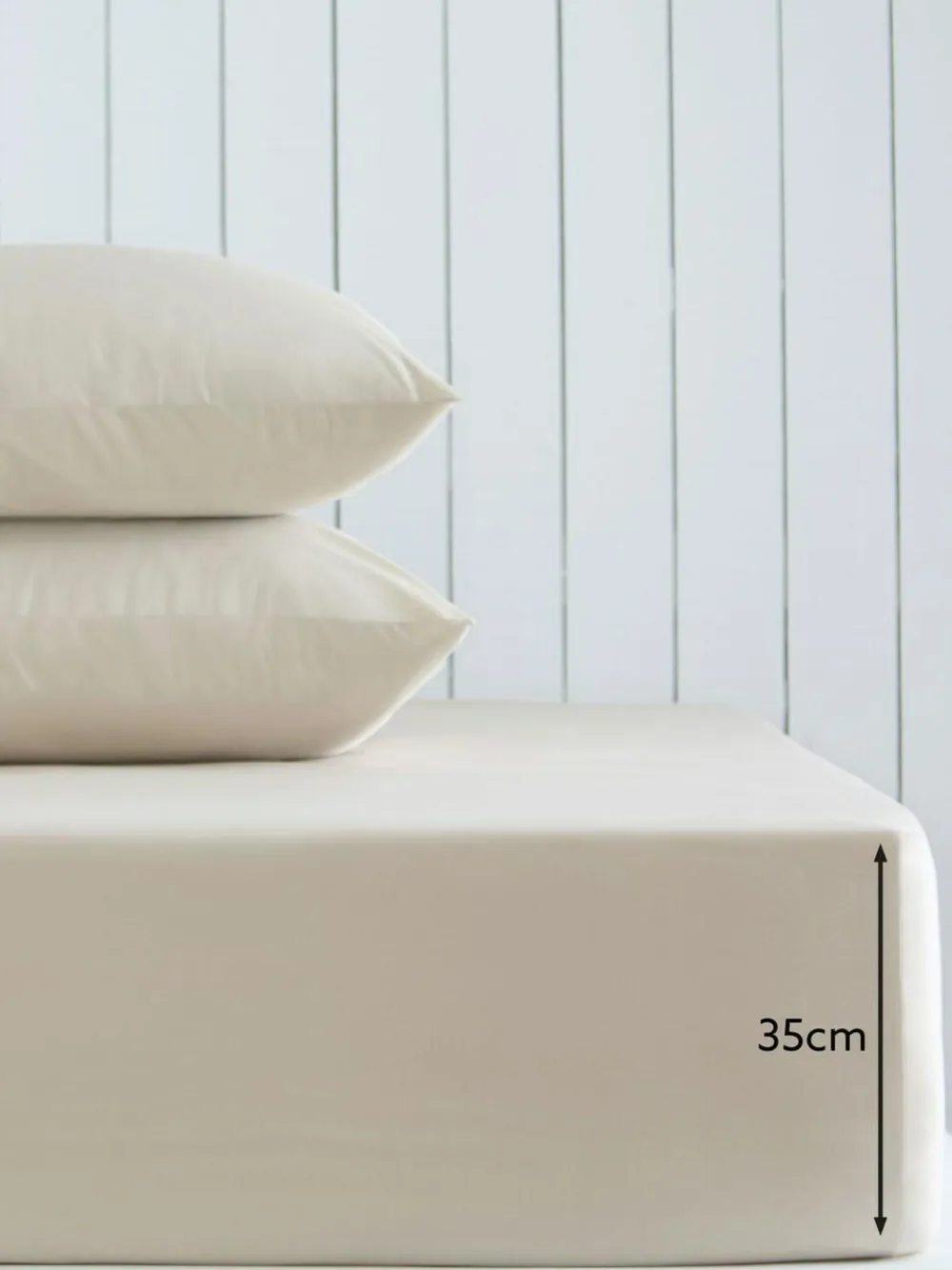 Next Natural Cotton Rich Deep Fitted Bed Sheet^ Bedsheets & Pillow Cases