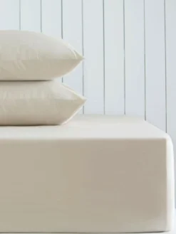 Next Natural Cotton Rich Extra Deep Fitted Bed Sheet^ Bedsheets & Pillow Cases