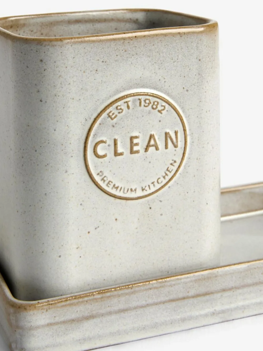 New Next Natural Country Badge Ceramic Sink Caddy