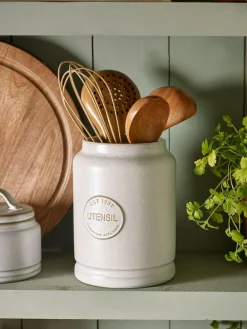 New Next Country Badge Utensil Pot Natural