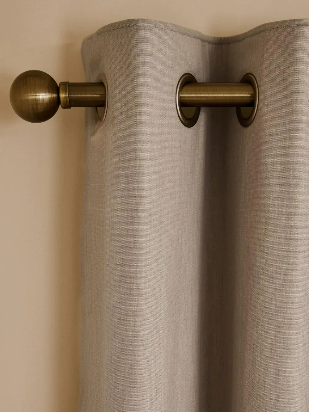 Next Natural Dark Blackout/Thermal Cotton Eyelet Curtains^ Curtains & Blinds