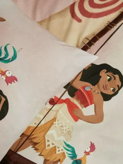Online Next Natural Disney Moana 100% Cotton Duvet Cover and Pillowcase Set