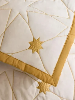 Next Natural Embrodiered Star Bedspread^ Cushions & Throws