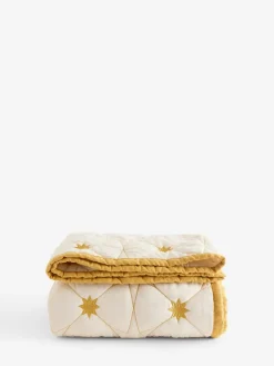 Next Natural Embrodiered Star Bedspread^ Cushions & Throws