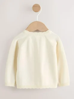 Next Natural Embroidered Baby Bunny Cardigan (0mths-3yrs)^ Baby Girls|Baby Girls