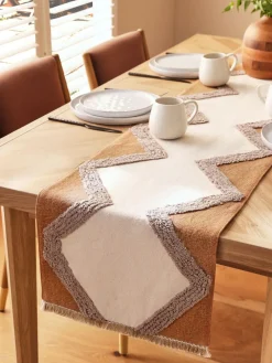 Sale Next Natural Farah Tufted Kitchen Table Runner