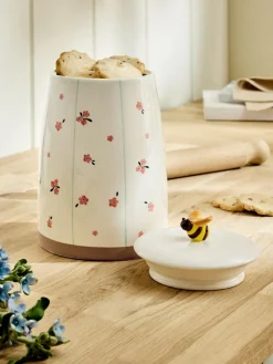 Next Natural Floral Ceramic Biscuit Jar^ Storage & Organisation