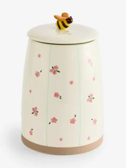 Next Natural Floral Ceramic Biscuit Jar^ Storage & Organisation