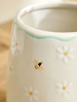 Next Natural Floral Ceramic Utensil Pot^ Storage & Organisation