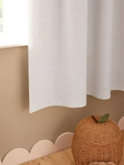 Next Natural Frill Pencil Pleat Blackout Curtains^ Curtains & Blinds