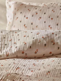 Next Crinkle Muslin 100% Cotton Duvet Cover and Pillowcase Set^ Childrens Bedding