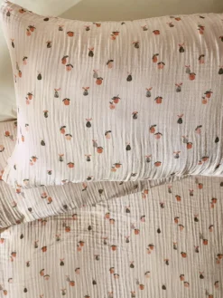 Next Crinkle Muslin 100% Cotton Duvet Cover and Pillowcase Set^ Childrens Bedding