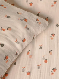 Next Crinkle Muslin 100% Cotton Duvet Cover and Pillowcase Set^ Childrens Bedding