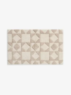 Best Next Natural Geo 100% Cotton Bath Mat