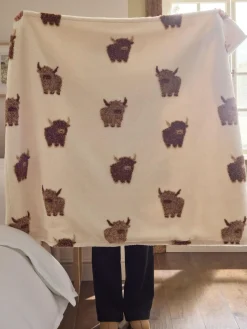 Next Natural Hamish The Highland Cow Borg Throw^ Cushions & Throws