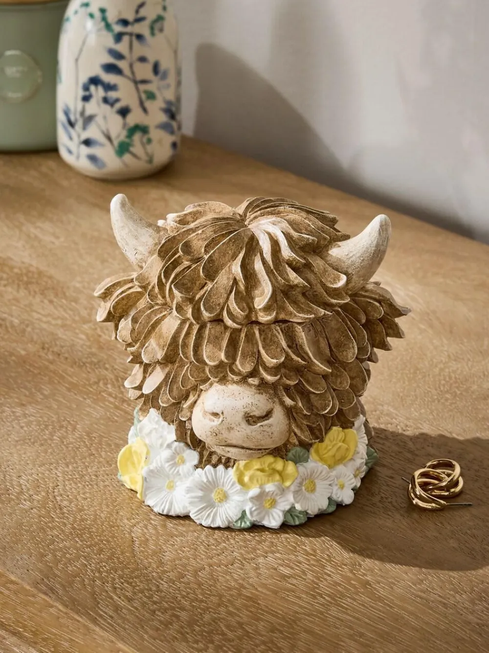 Best Next Natural Hamish The Highland Cow Trinket Pot
