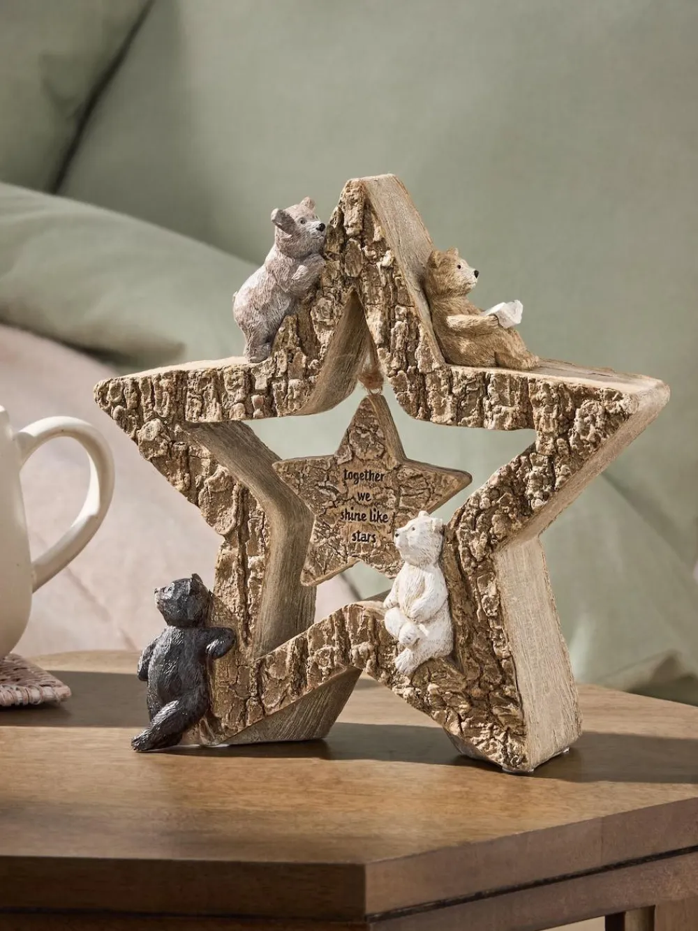 Next Natural Medium Bertie The Bear Shining Star Ornament^ Ornaments