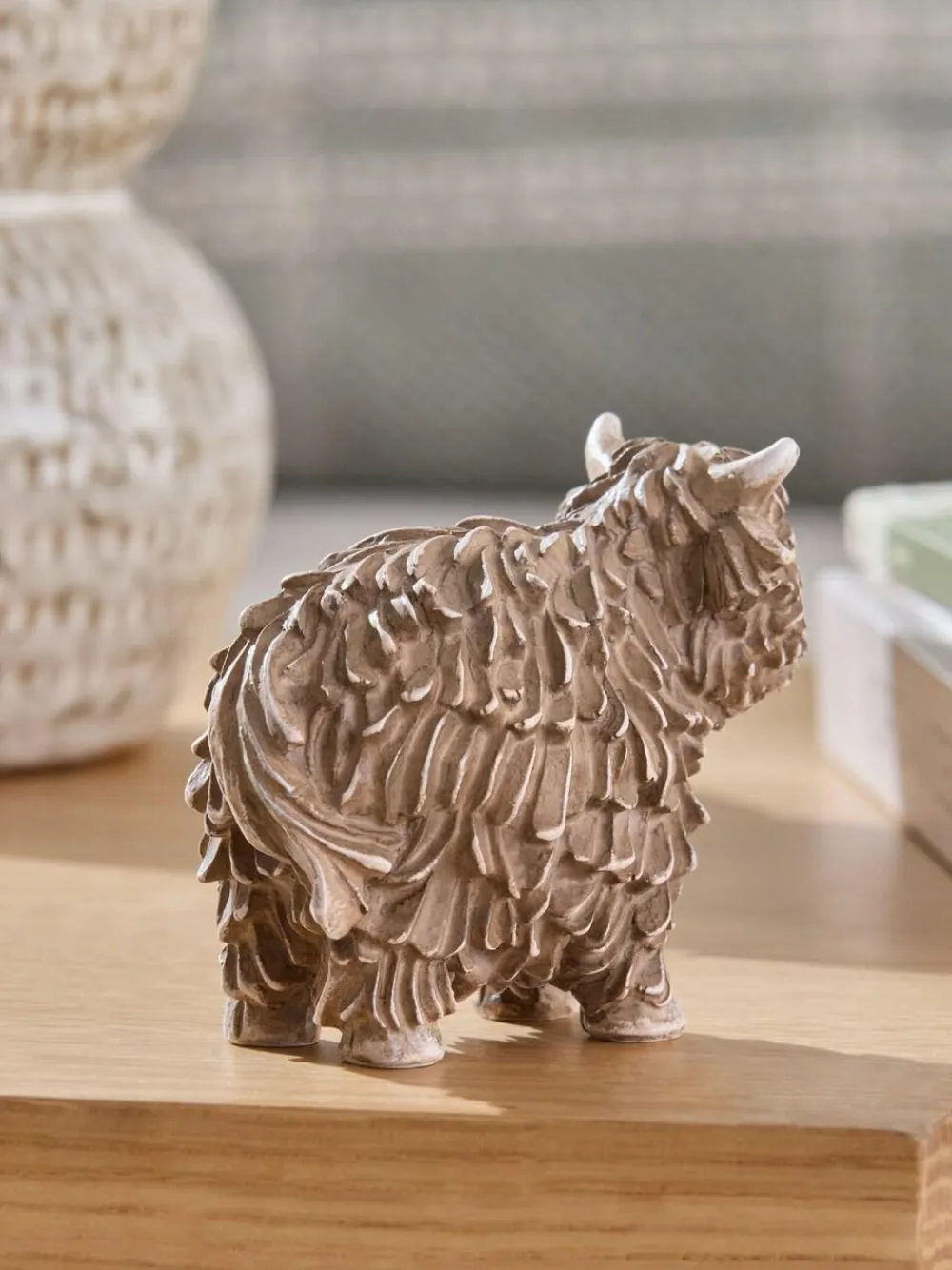 Next Natural Mini Hamish The Highland Cow Ornament^ Ornaments