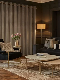 Next Natural Mink Matte Velvet Super Thermal Curtains^ Curtains & Blinds