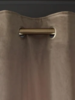 Next Natural Mink Matte Velvet Super Thermal Curtains^ Curtains & Blinds