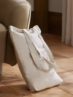 Next Natural N. Premium Collection 100% Linen Wave Header Lined Curtains^ Curtains & Blinds