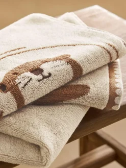 Next Natural Otter Heart Towel^ Towels & Bathmats