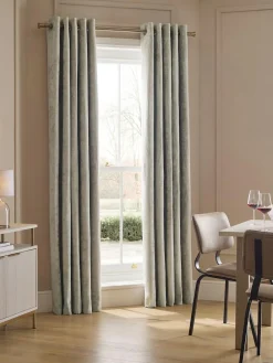 Next Plush Chenille Blackout/Thermal Eyelet Curtains^ Curtains & Blinds
