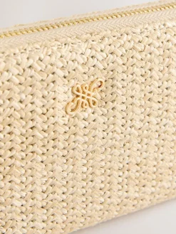 Next Natural Raffia Effect Purse^Women Purses