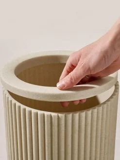 Outlet Next Resin Ribbed Bin Natural