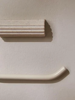 Online Next Natural Rib Toilet Roll Holder