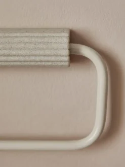 Outlet Next Natural Rib Towel Rail Ring