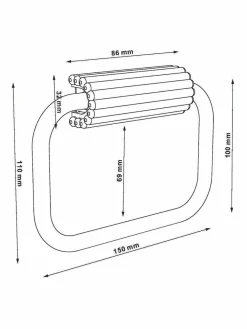 Outlet Next Natural Rib Towel Rail Ring