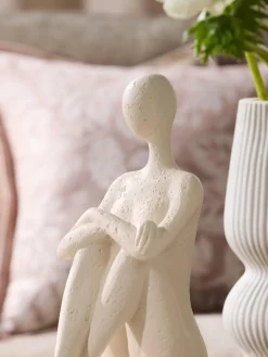 Next Natural Scandi Sitting Figure Large Ornament