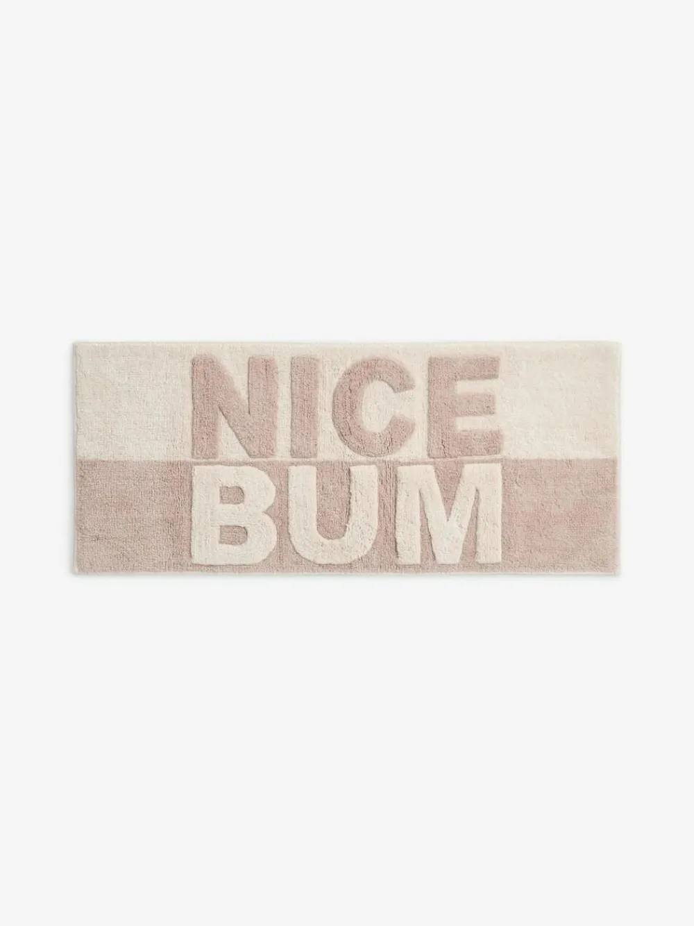 Next Natural Slogan Nice Bum 100% Cotton Runner Bath Mat^ Towels & Bathmats