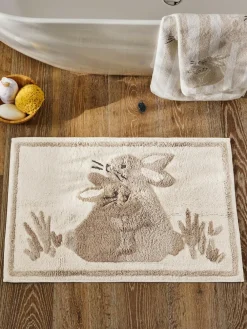 Hot Next Natural Spring Bunny Bath Mat