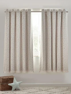 Next Natural Terrazzo Eyelet Blackout Curtains^ Curtains & Blinds