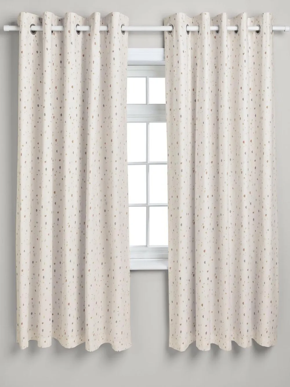 Next Natural Terrazzo Eyelet Blackout Curtains^ Curtains & Blinds
