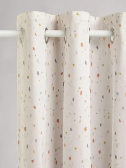 Next Natural Terrazzo Eyelet Blackout Curtains^ Curtains & Blinds
