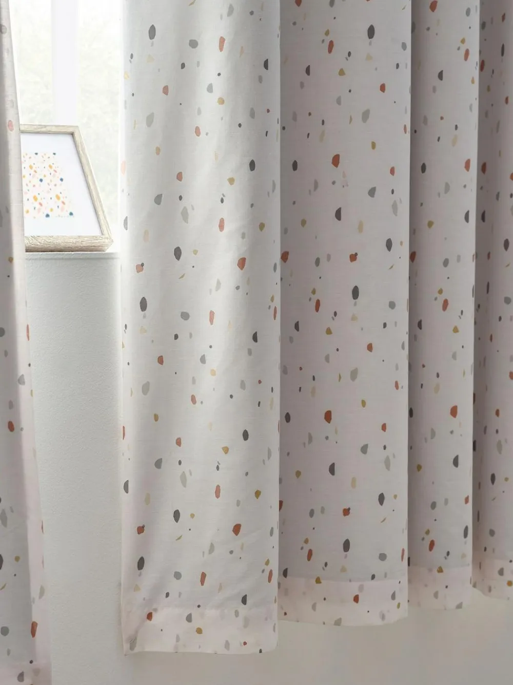 Next Natural Terrazzo Eyelet Blackout Curtains^ Curtains & Blinds