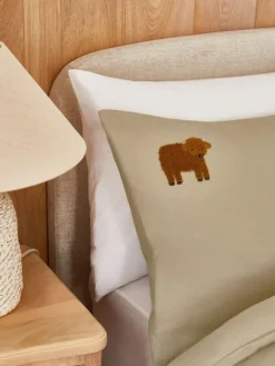 Next Natural Tufted Hamish Supersoft 100% Brushed Cotton Duvet Cover and Pillowcase Set^ Bedsets & Duvet Covers