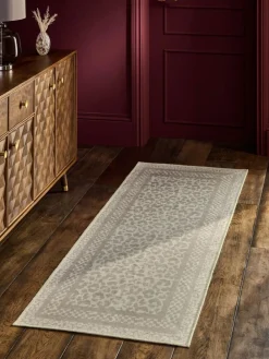 Hot Next Natural Washable Leopard Print Runner