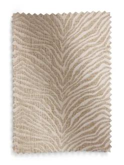 Outlet Next Natural Zebra Chenille Eyelet Lined Curtains