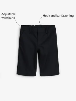 Hot Next 2 Pack Flat Front School Shorts (3-14yrs) Navy